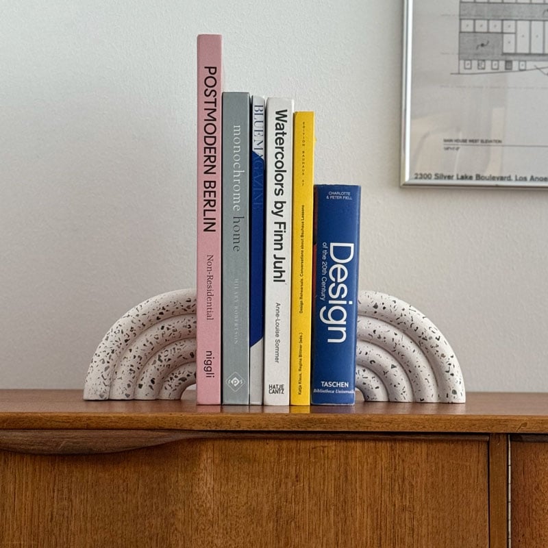 interior-03212 テラゾー ブックエンド rainbow 1個売り | ART O