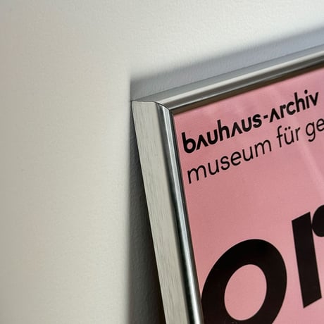 poster-03085　BAUHAUS vivid シルバーフレーム アートポスター 50×40cm
