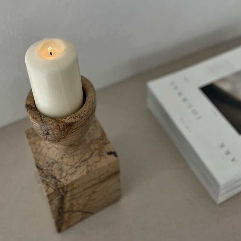 candle-03080 Coupe 大理石 キャンドルホルダー | ART OF BLACK 