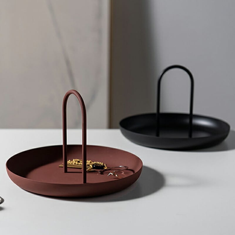 tray-03051 取っ手付き トレイ ラウンド トレー | ART OF BLACK