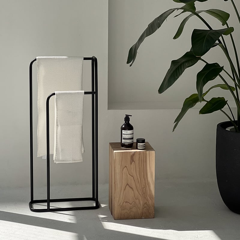 rack-03040 アイアン タオルハンガースタンド H91cm | ART OF BLACK
