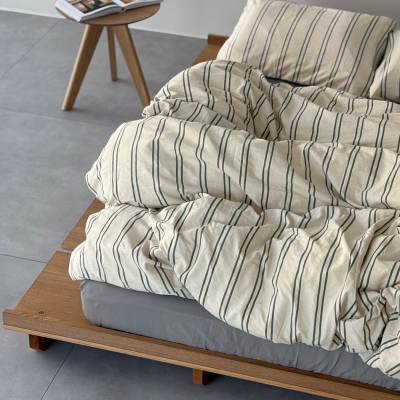 予約販売8月下旬～9月上旬頃発送予定 beddingsets-03092 ivory×khak