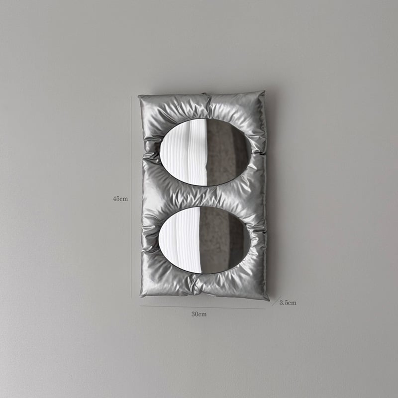 エッチングシルバーオーバルミラー エッチングシルバーオーバルミラー