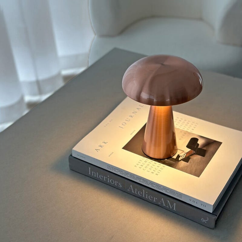 light-03134 USB mushroom テーブルランプ フルタッチ式 コードレス |