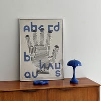 予約販売7月下旬～8月上旬頃発送予定　poster-03099　BAUHAUS hand graphic シルバーフレー 70×50cm