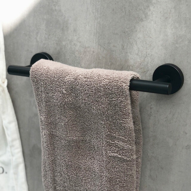 towel-03022 タオルハンガー ステンレス マットブラック 30cm | ART OF