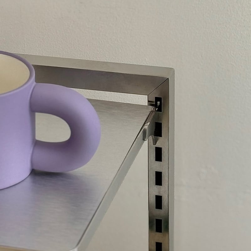 【無垢材】3段カフェラック　アンティーク　ブックラック 無垢材】3段カフェラック アンティーク ブックラック