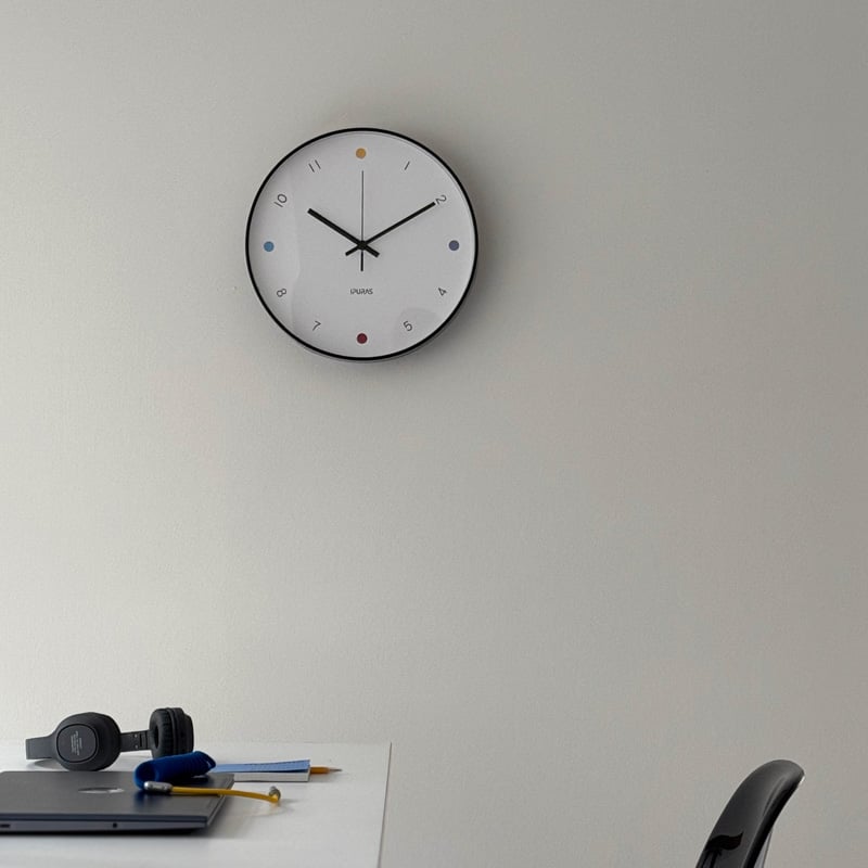 咲ウォールクロック clock-03089 sweep movement ラウンド ウォールクロック 掛け時計 静