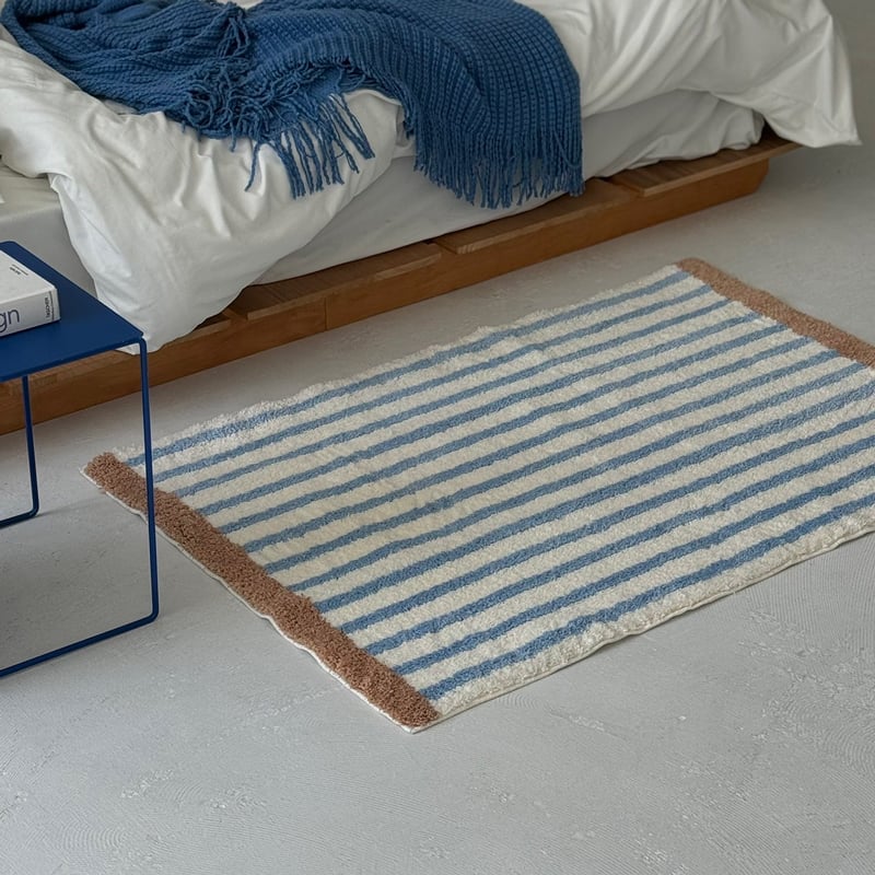 rug-03073 カラー ストライプ ラグ 80cm×120cm | ART OF BLACK