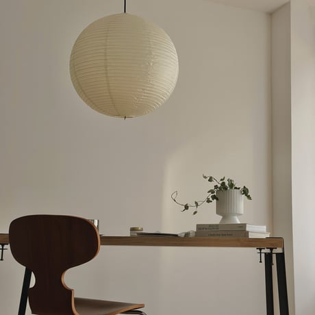 light-03287　生成り色 Rice Paper Shade Medium  50cm 和紙 ペンダントライト