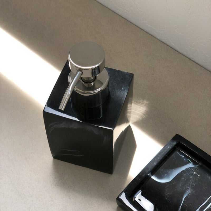 toiletries-03003 大理石柄 泡タイプ 詰め替えボトル 歯ブラシスタンド