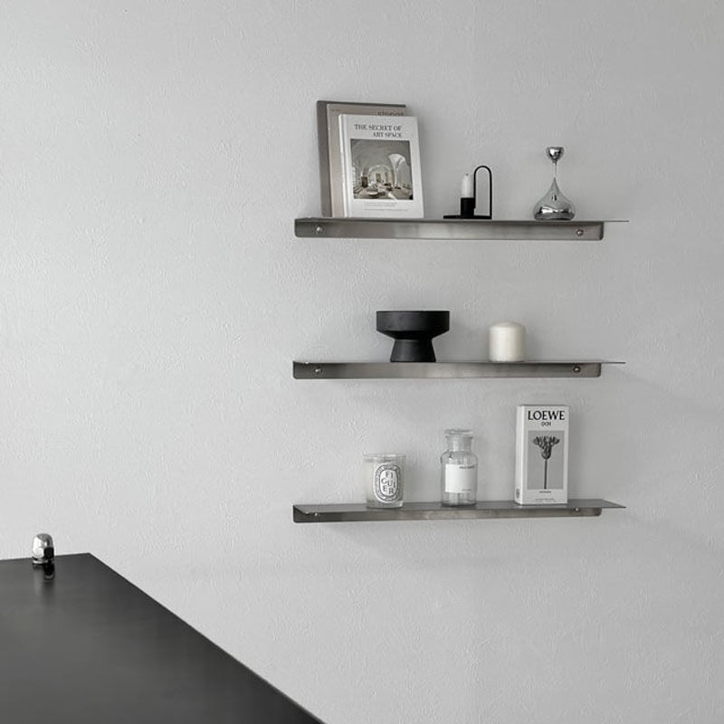 shelf-03026 ステンレス ウォールシェルフ 60cm | ART OF BLACK shelf-03026 ステンレス ウォールシェルフ 60cm | ART OF BLACK