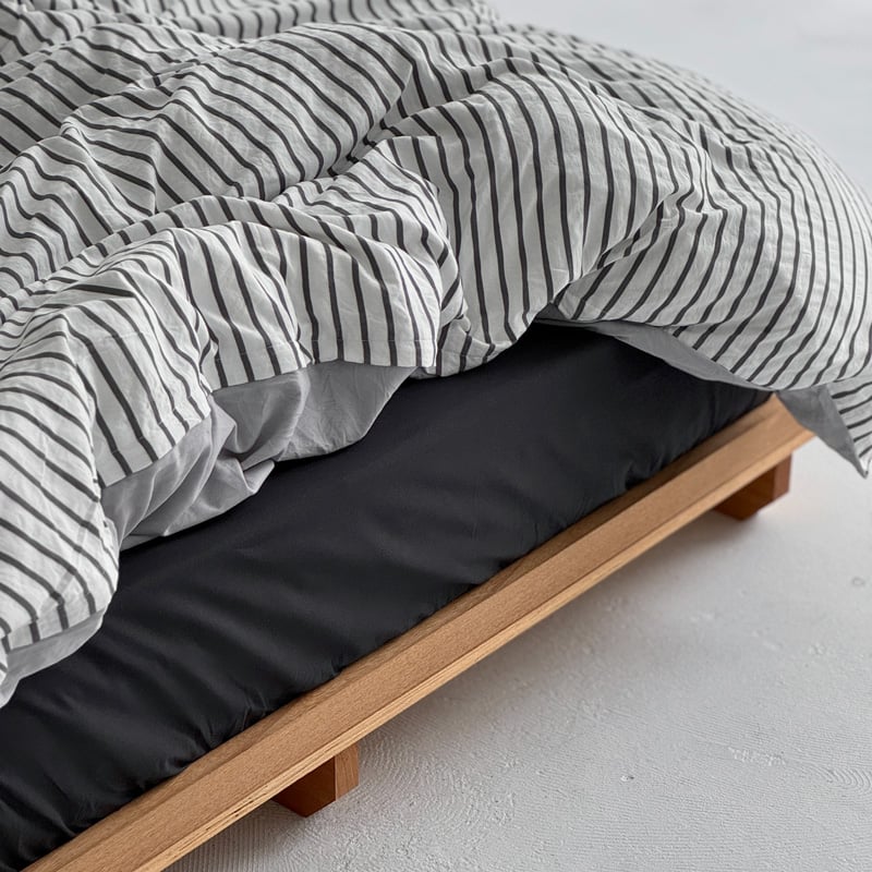 beddingsets-03012 black×white ストライプ 布団カバーセット | beddingsets-03012 black×white ストライプ 布団カバーセット |