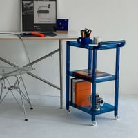 予約販売8月中旬～8月下旬頃発送予定　wagon-03004　カラーワゴン キャスター付き 3段