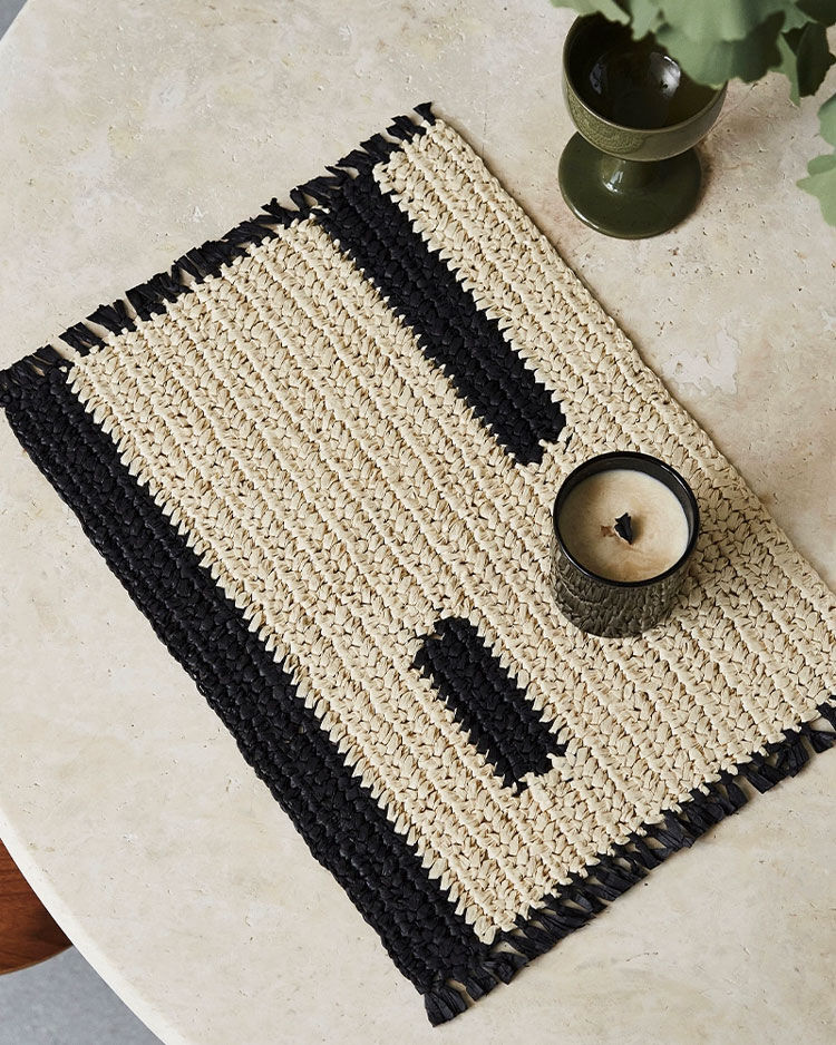 tablecloth-03067 ニュアンスブロック ペーパー ランチョンマット