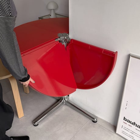 予約販売6月上旬～6月中旬頃発送予定　table-03226　Folding Table 折り畳み ラウンド テーブル 95cm