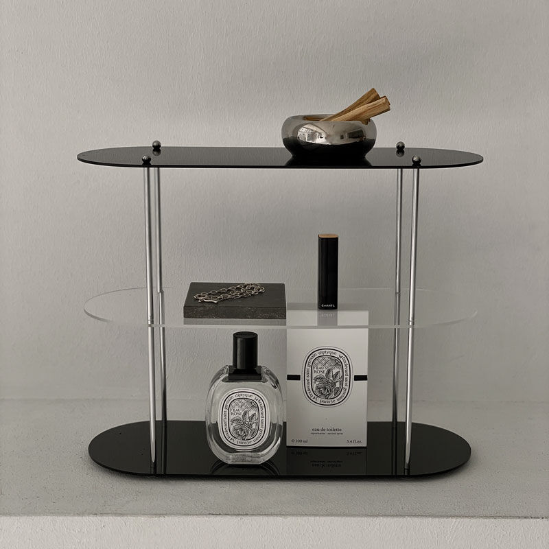 三段壁ラック rack-03026 アクリルバイカラー 3段 ディスプレイ ラック | ART OF BLACK