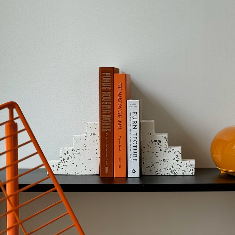 bookend-03007 テラゾー ブックエンド Step 1個売り | ART OF BLACK