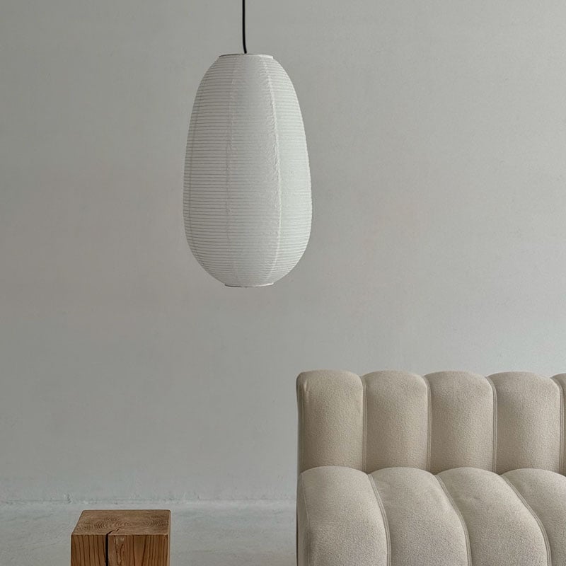 light-03313 Oblong Rice Paper Shade 和紙 ペンダントライト