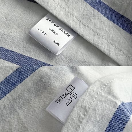 beddingsets-03020　white×blue ペンシルストライプ 布団カバーセット