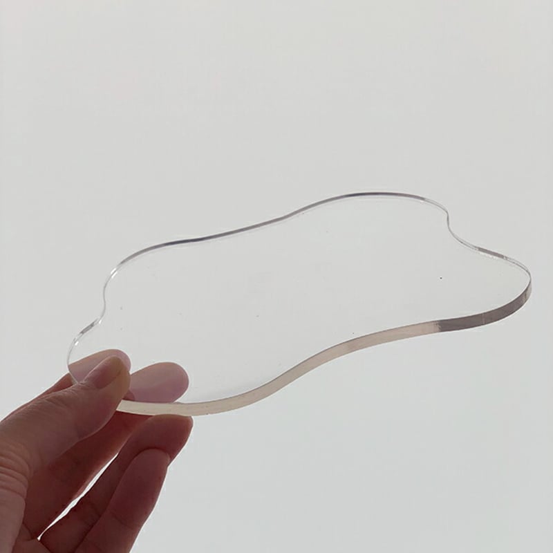 plate-03028 2枚セット アクセサリープレート アクリル クリア