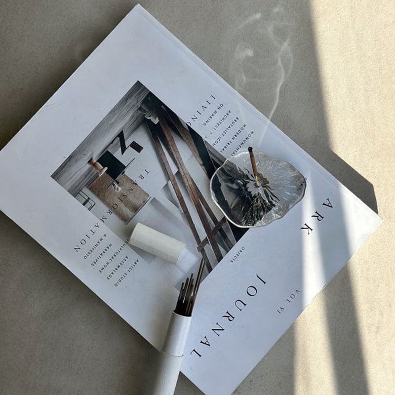 incenseholder-03050 thaw ガラス インセンスホルダー お香立て