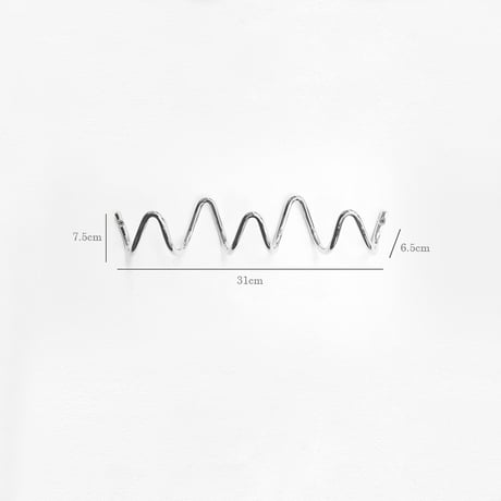 予約販売6月下旬～7月上旬頃発送予　wall-03101　loop シルバー 3連フック アイアン
