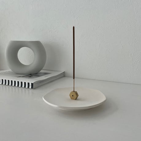 incenseholder-03009　陶器 インセンスホルダー お香立て