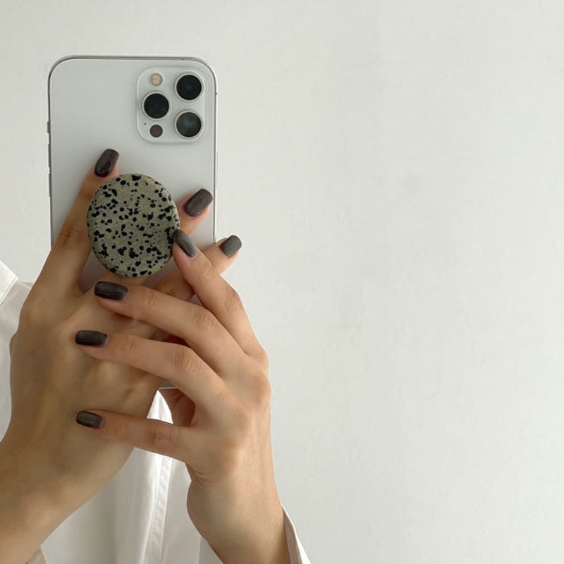 grip-03001 天然石 グリップ スマホアクセサリー | ART OF BLACK