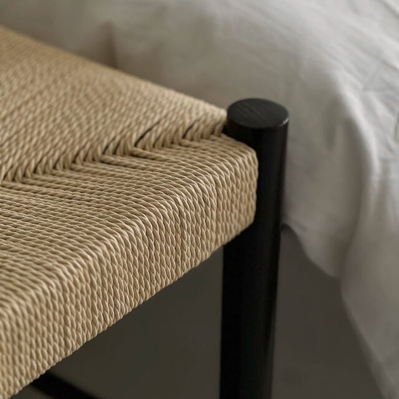 chair-03037 ブラック ペーパーコード ベンチ | ART OF BLACK