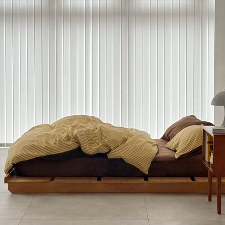 beddingsets-03133　yellow×brown あたたか ファイバー厚手 起毛 ペンシルストライプ 布団カバーセット