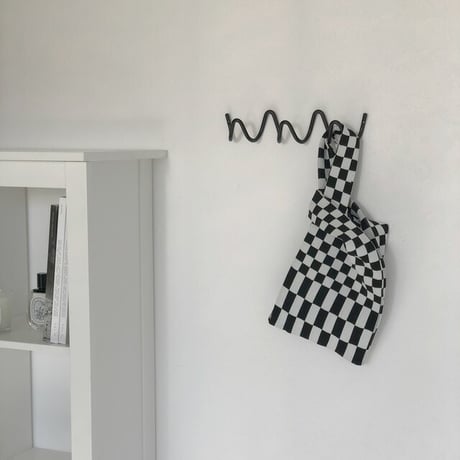 wall-03050　loop ブラック 3連フック アイアン