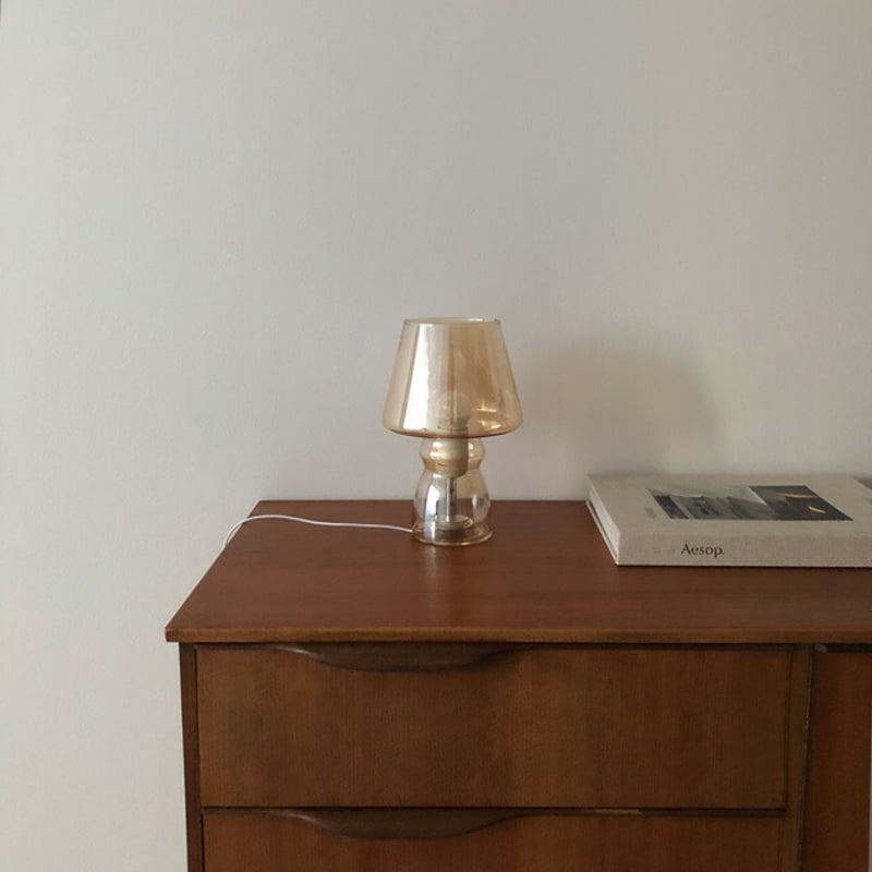 90s ガラスランプシェードスタンドライト ペンダントライト シェード&ソケットコードセット｜ベーシック