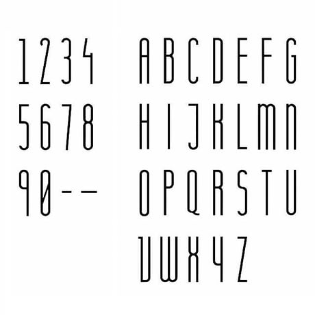 sign-03001　70mm 大文字 真鍮文字 真鍮レター アルファベット 数字