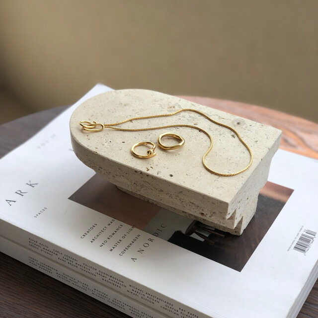 tray-03110 天然大理石 トラバーチン Rainbow アクセサリートレイ 1点