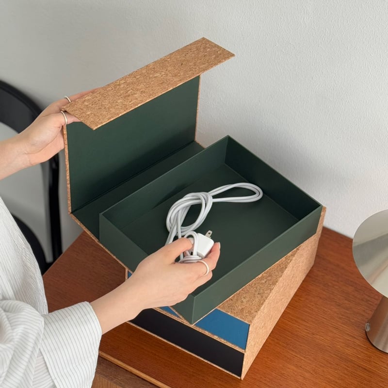 box-03076 コルクカバー マグネット開閉式 収納BOX | ART OF BLACK