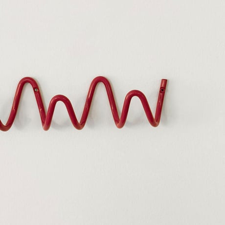 予約販売6月中旬～6月下旬頃発送予定　wall-03115　loop レッド 5連フック アイアン