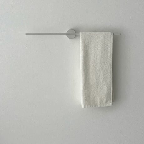 wall-03088　ホワイト スライド ライン タオルハンガー 40cm / 50cm