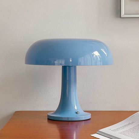 light-03403　USB ライトブルー マッシュルーム ポータブルライト LED W25cm