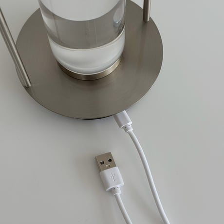 light-03367　USB ハンドル付き ポータブルランプ LED シルバー