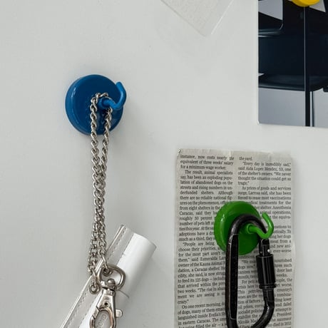 magnet-03004　COLOR HOOK MAGNET ネオジム磁石 マグネットフック 4色セット