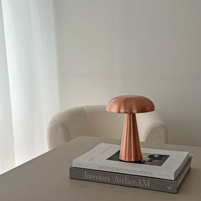 light-03134 USB mushroom テーブルランプ フルタッチ式 コードレス |