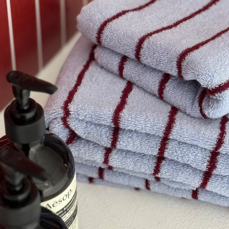 予約販売2月中旬～2月下旬頃発送予定 towel-03033 配色 ストライプ