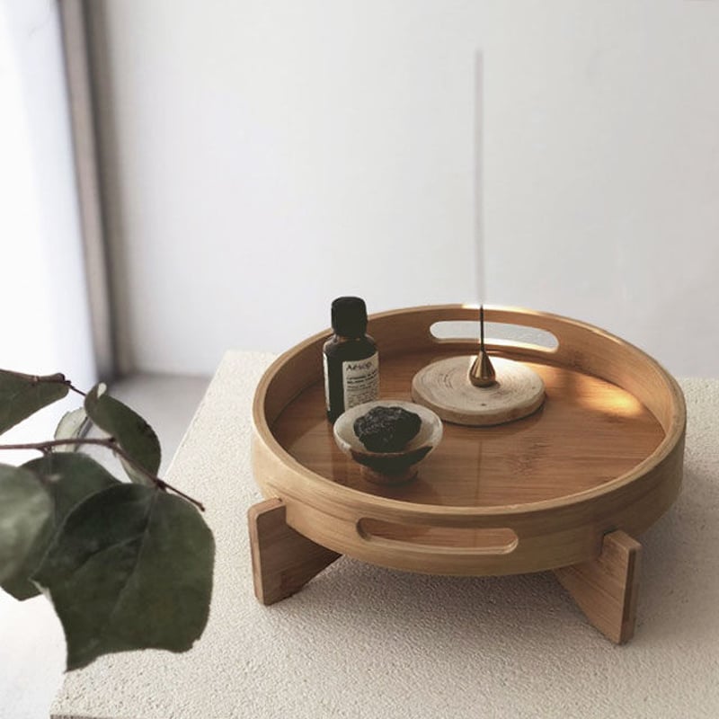 tray-03108 スタンド バンブー ラウンドトレイ | ART OF BLACK