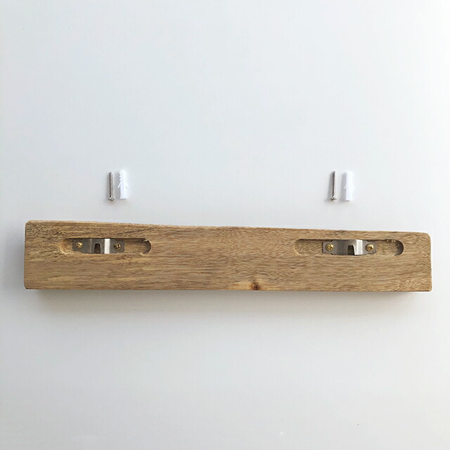 wall-03037 クスノキ 4連 ウォールフック 無垢材 ウッド 壁飾り | ART