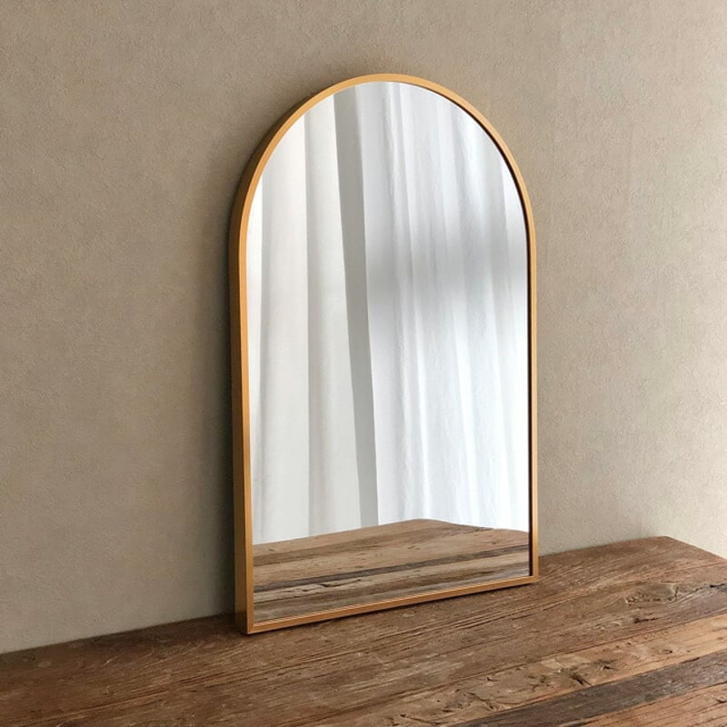福袋 お値下げしました！】アーチ型ミラー ブラック 180cm×60cm 鏡