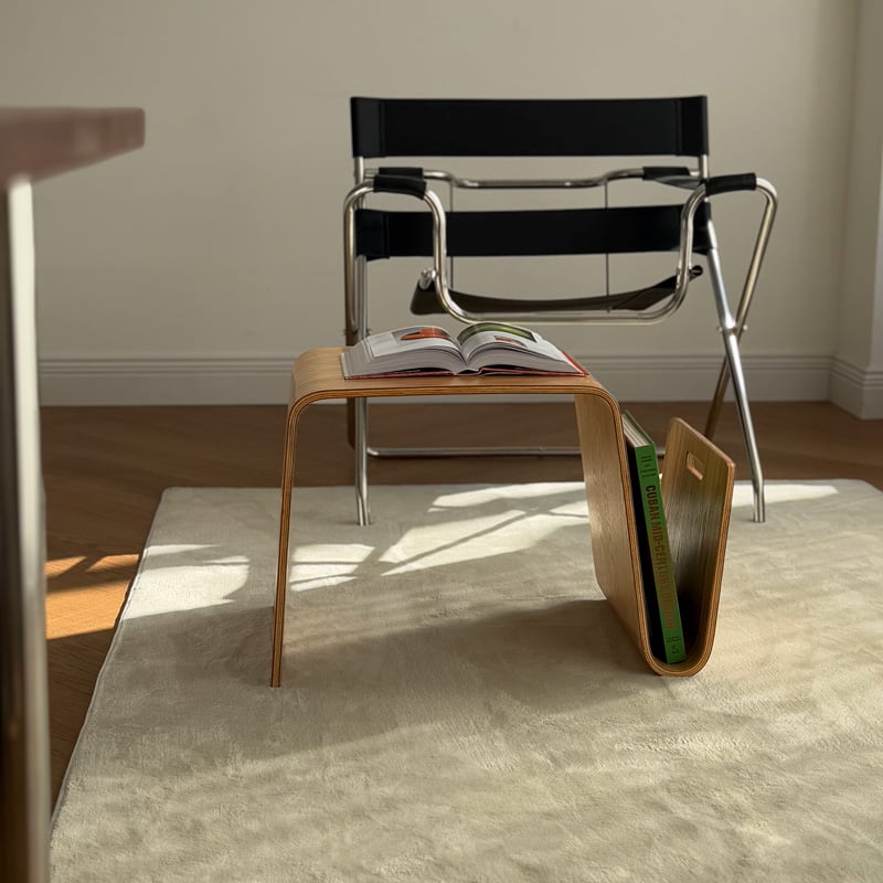 table-03036 Curve ウッド ローテーブル マガジンラック | ART table-03036 Curve ウッド ローテーブル マガジンラック | ART