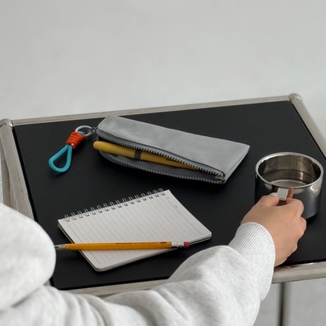 stationery-03033　Sサイズ 撥水OXFORD生地 ストラップ付き カラーペンケース ポーチ