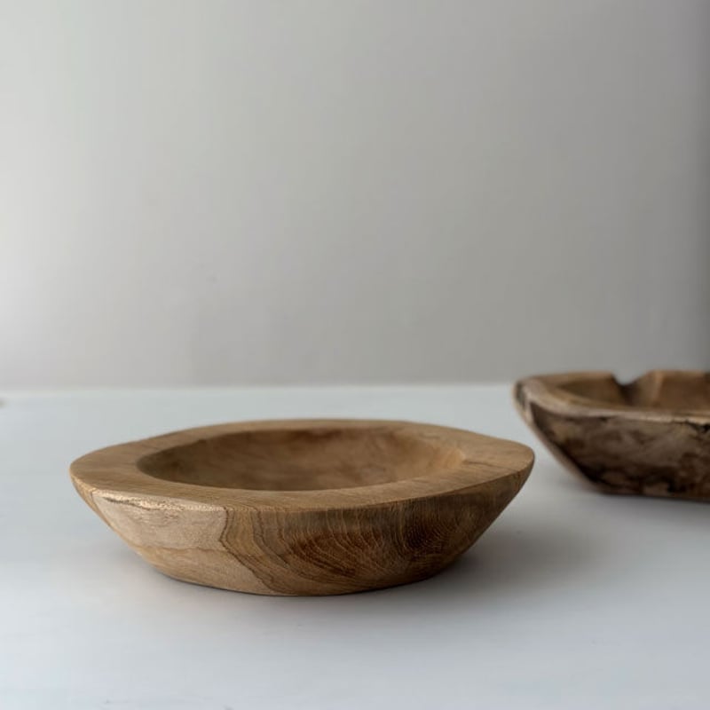bowl-03008 天然チーク材 無垢 ウッド ラスティックボウル | ART bowl-03008 天然チーク材 無垢 ウッド ラスティックボウル | ART
