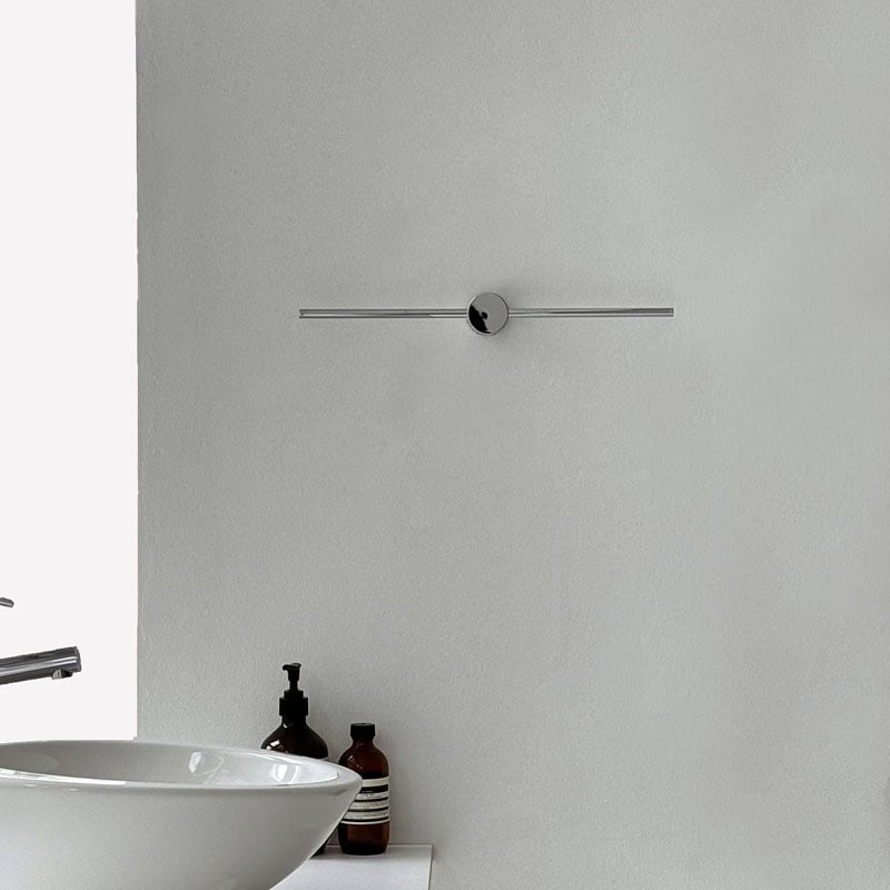 wall-03073 シルバー スライド ライン タオルハンガー 40cm wall-03073 シルバー スライド ライン タオルハンガー 40cm